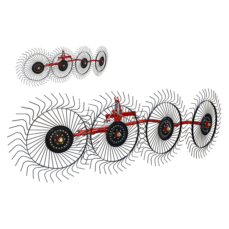Farm Hay Rake for Tractor - Heavy Duty Disc-Type Rake for Efficient Hay Collection